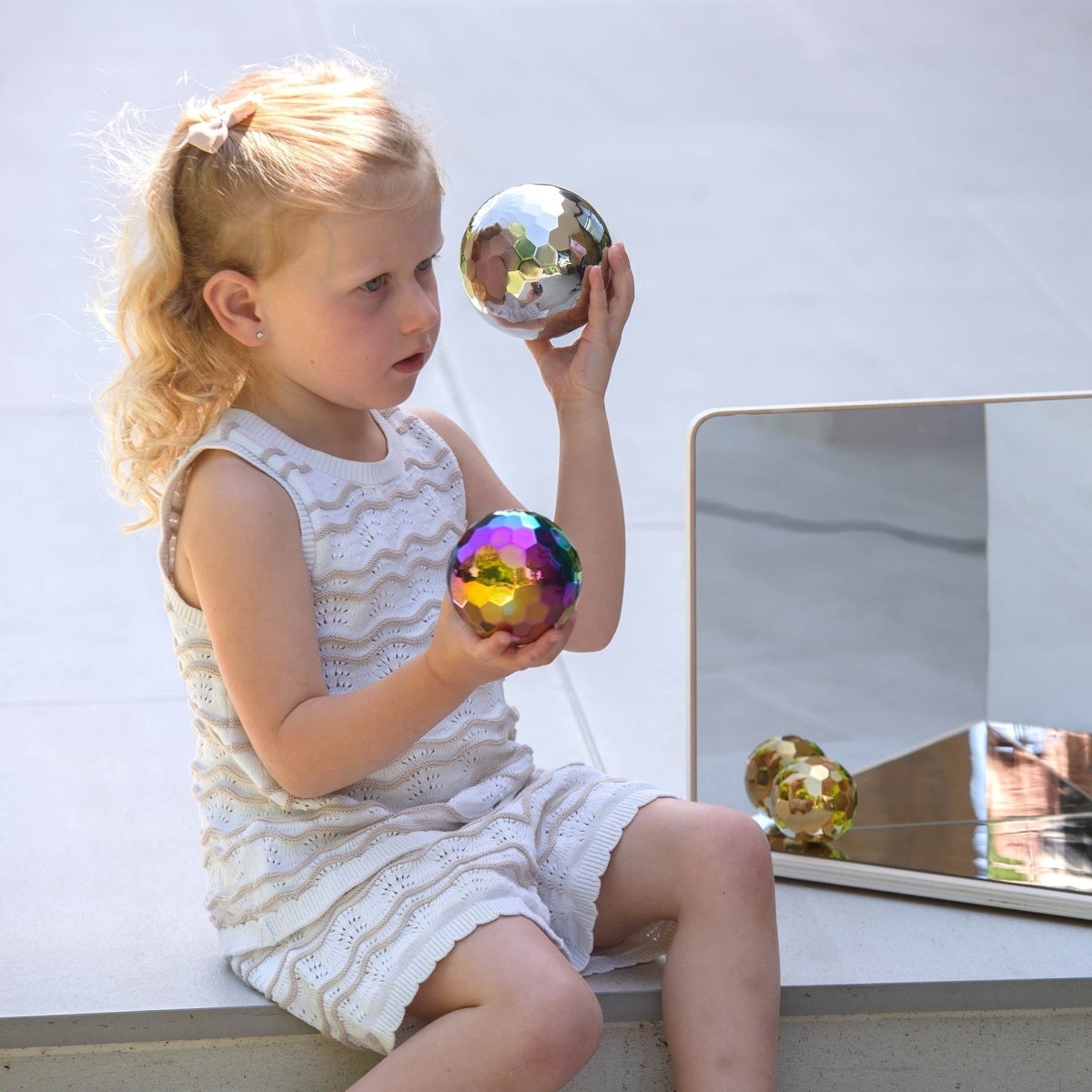 Sensory Steel Mosaic Mystery Balls – Baby Toys & Activity Equipment for children, available at Learning Bugs UK