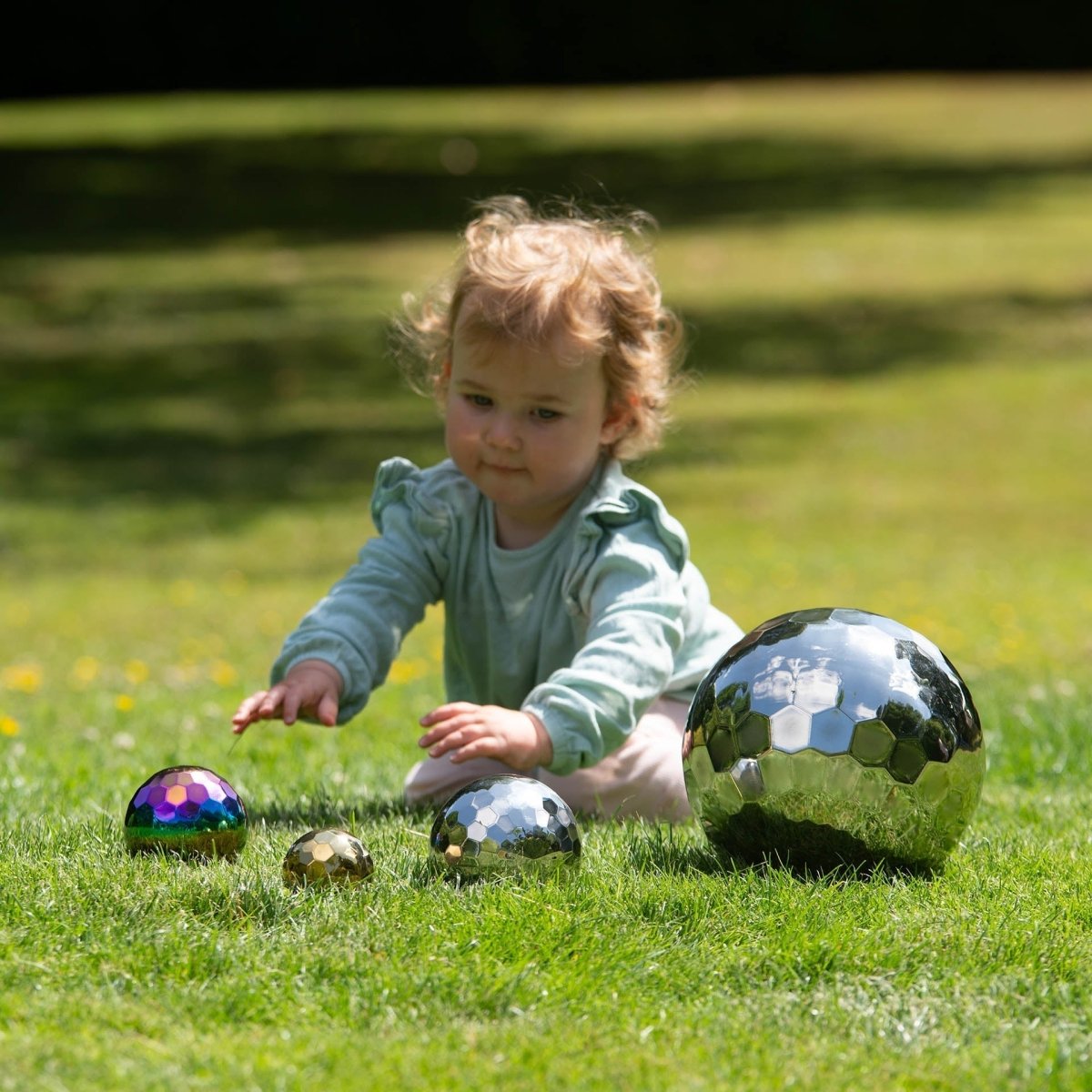 Sensory Steel Mosaic Mystery Balls – Baby Toys & Activity Equipment for children, available at Learning Bugs UK