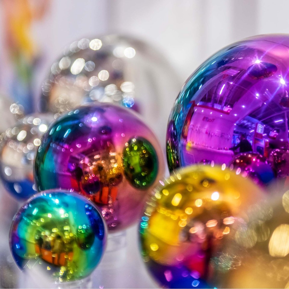 Sensory Steel Colour Burst Balls – Sensory Reflective - Balls for children, available at Learning Bugs UK