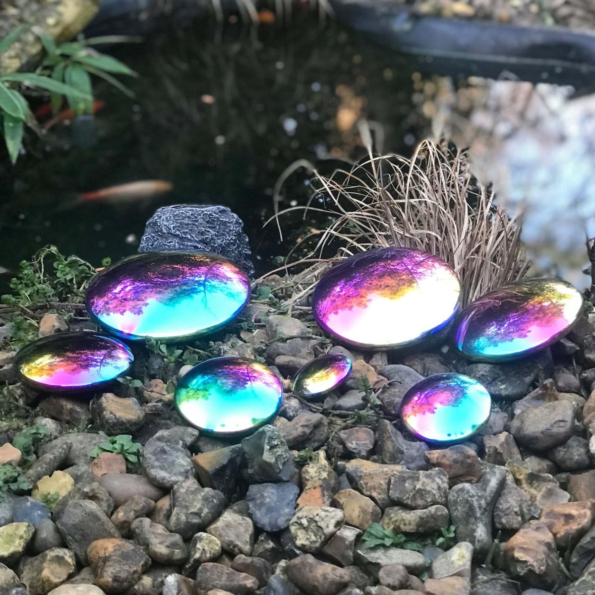 Sensory Steel Colour Burst Buttons – Sensory Reflective - Buttons for children, available at Learning Bugs UK
