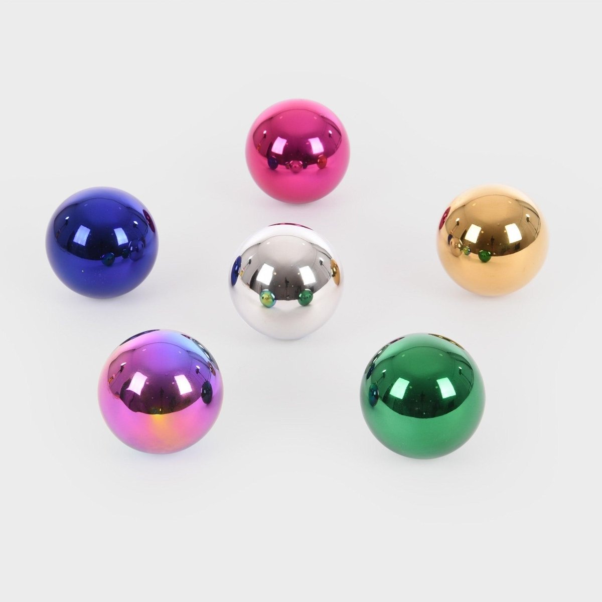 Sensory Steel Colour Mystery Balls – Baby Toys & Activity Equipment for children, available at Learning Bugs UK