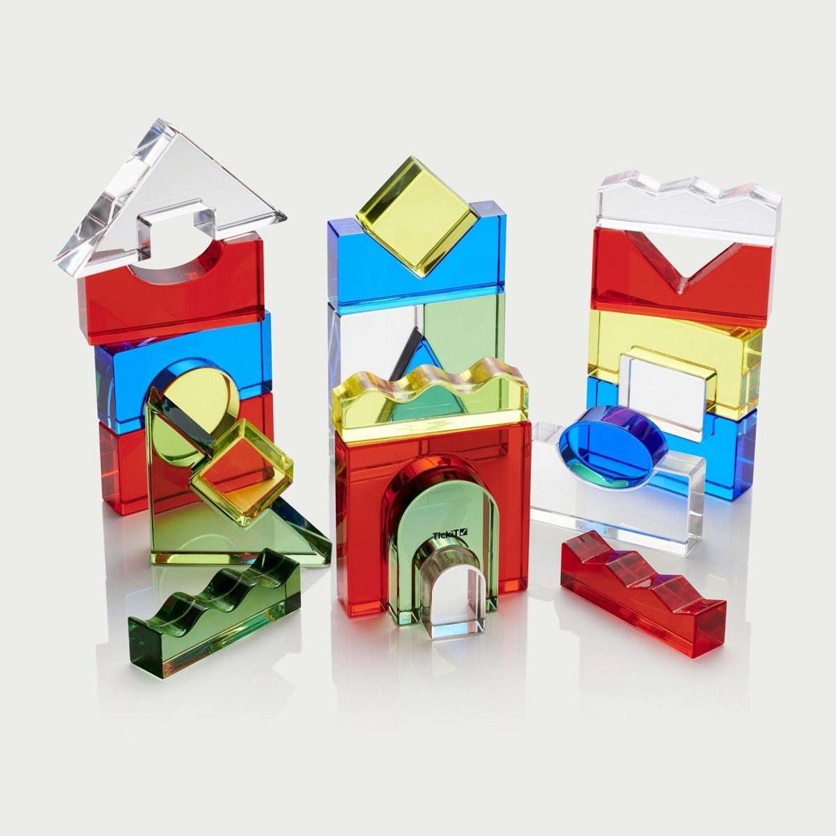 Colour Crystal Block Set – Acrylic - Colour for children, available at Learning Bugs UK