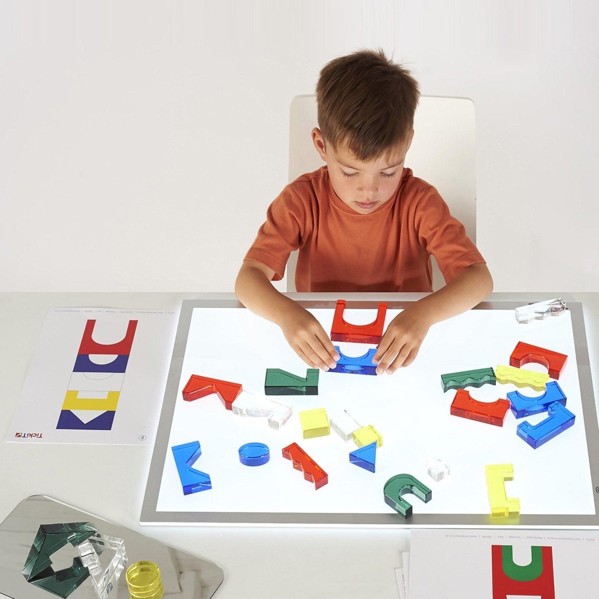 Colour Crystal Block Set – Acrylic - Colour for children, available at Learning Bugs UK
