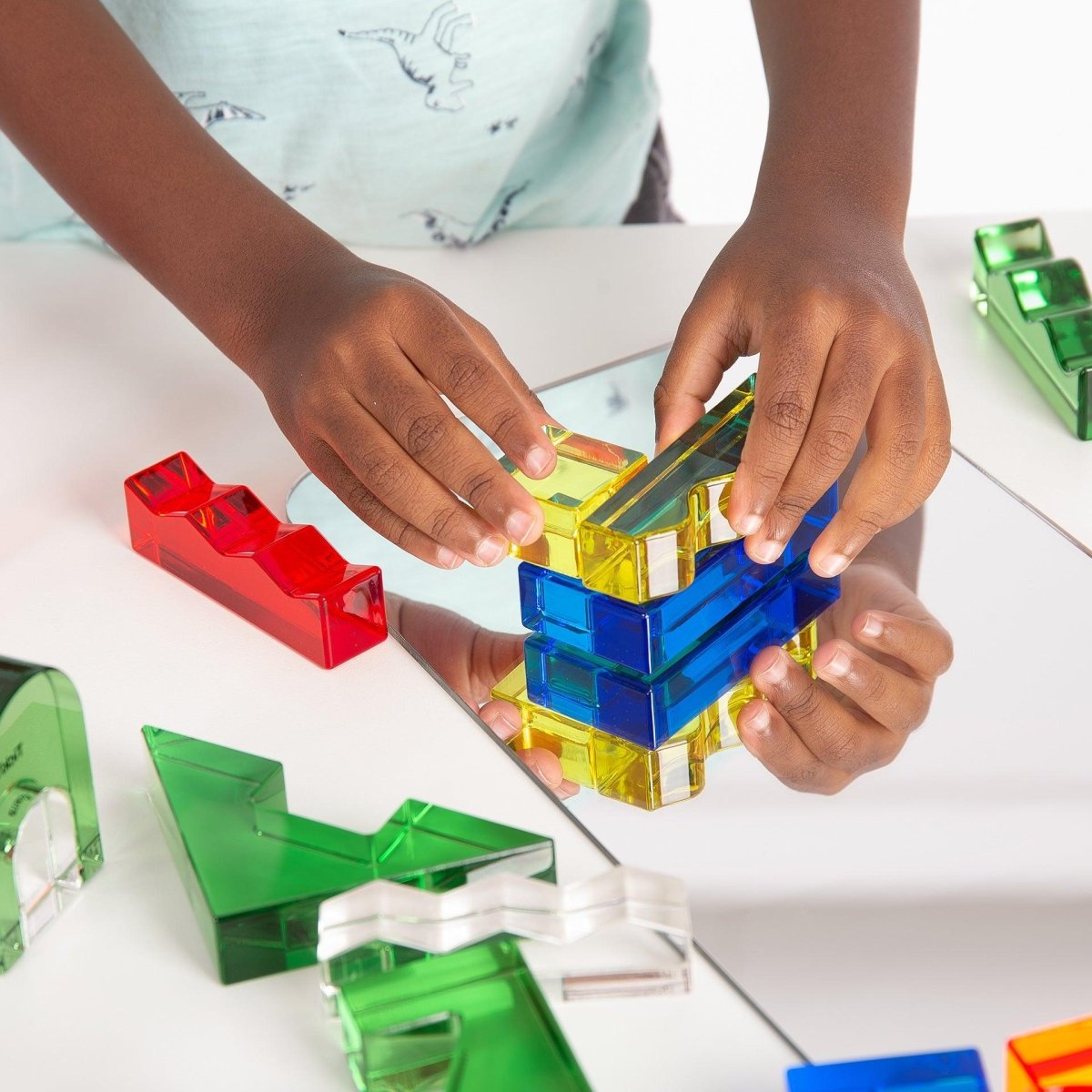 Colour Crystal Block Set – Acrylic - Colour for children, available at Learning Bugs UK