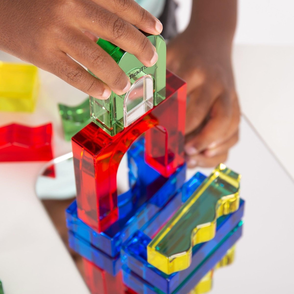 Colour Crystal Block Set – Acrylic - Colour for children, available at Learning Bugs UK