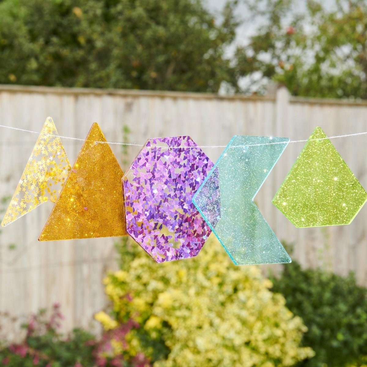 Rainbow Glitter Shapes – Baby Toys & Activity Equipment for children, available at Learning Bugs UK