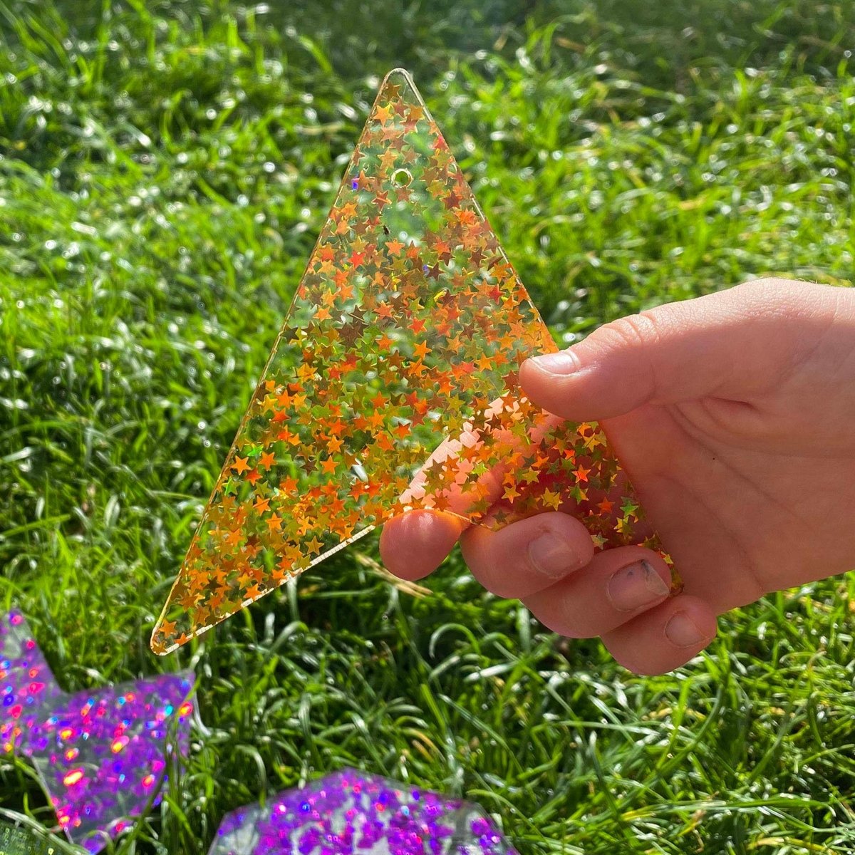 Rainbow Glitter Shapes – Baby Toys & Activity Equipment for children, available at Learning Bugs UK