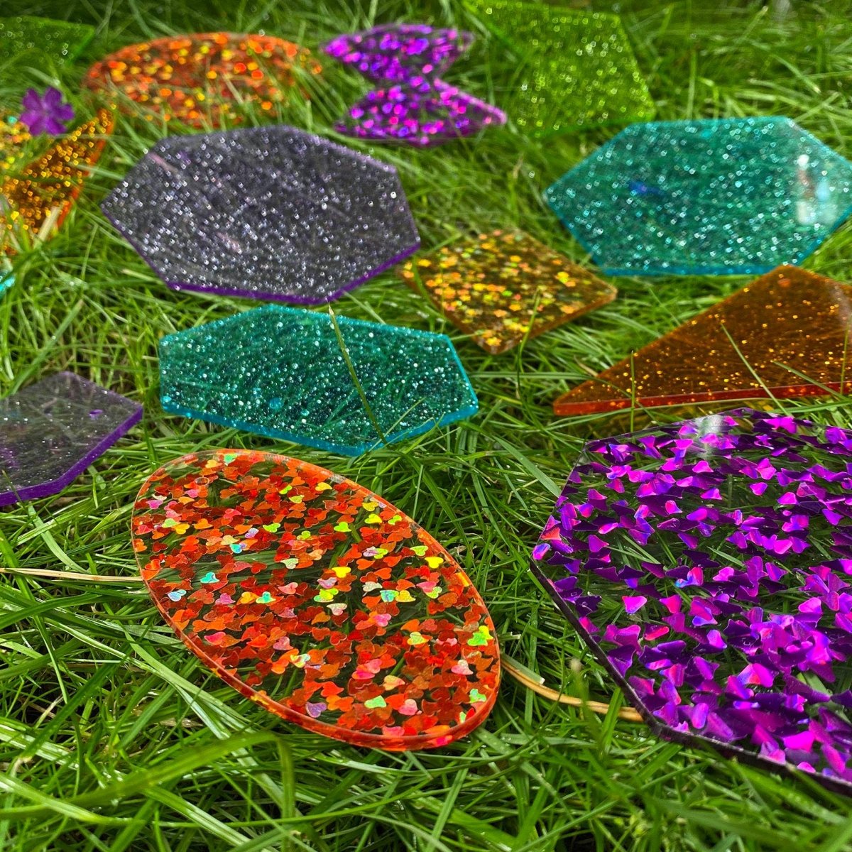 Rainbow Glitter Shapes – Baby Toys & Activity Equipment for children, available at Learning Bugs UK