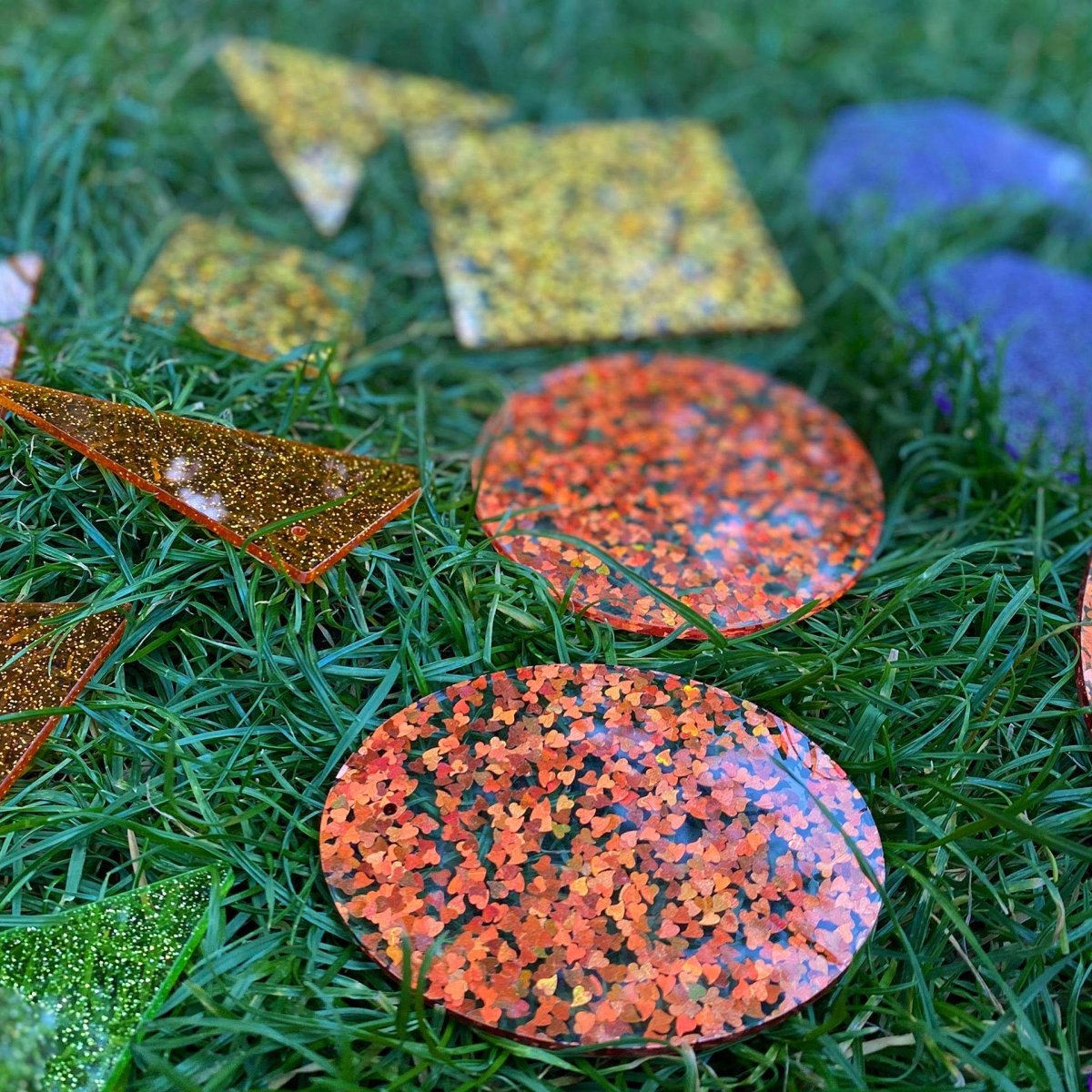 Rainbow Glitter Shapes – Baby Toys & Activity Equipment for children, available at Learning Bugs UK