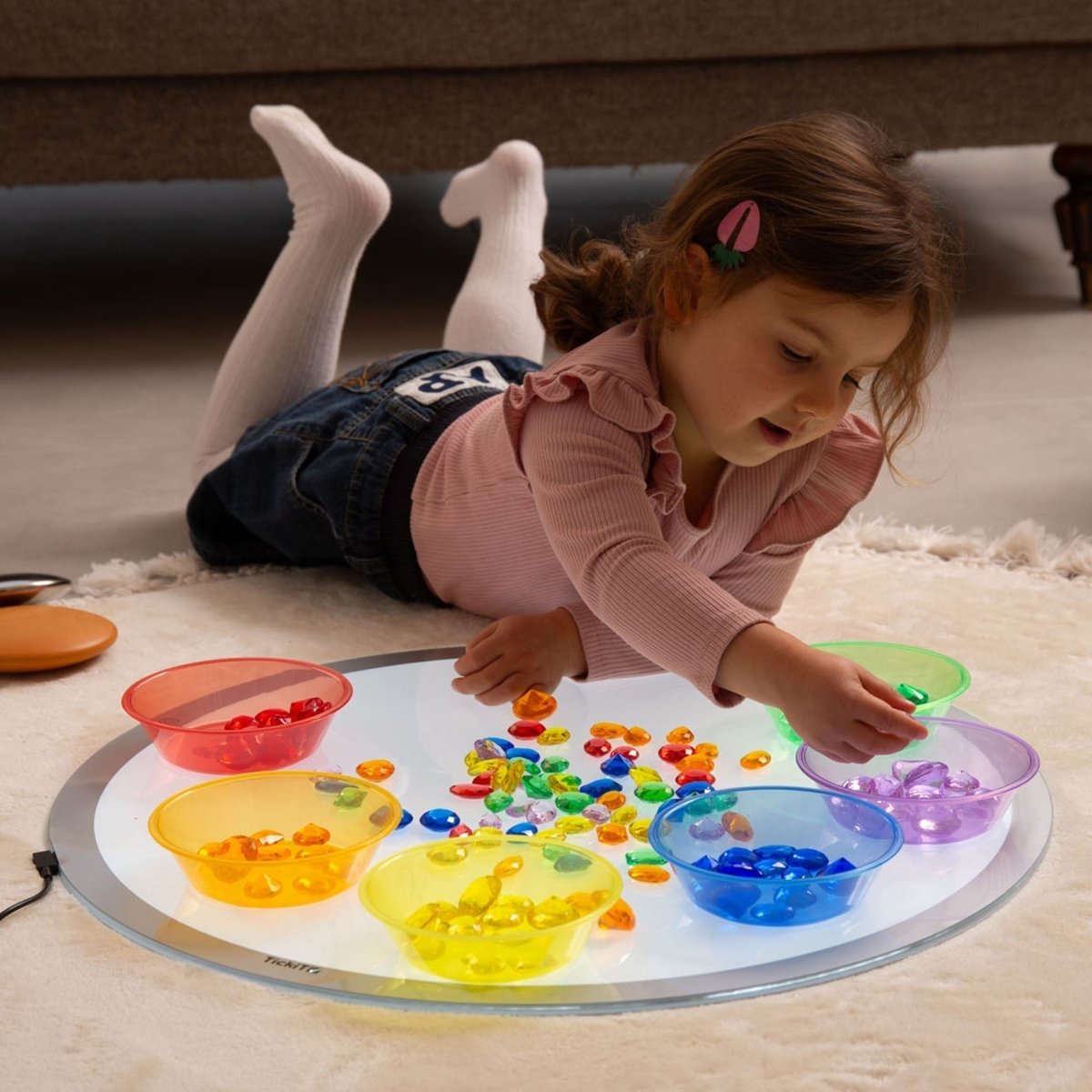 Round Light Panel – Light Panel - Panels for children, available at Learning Bugs UK