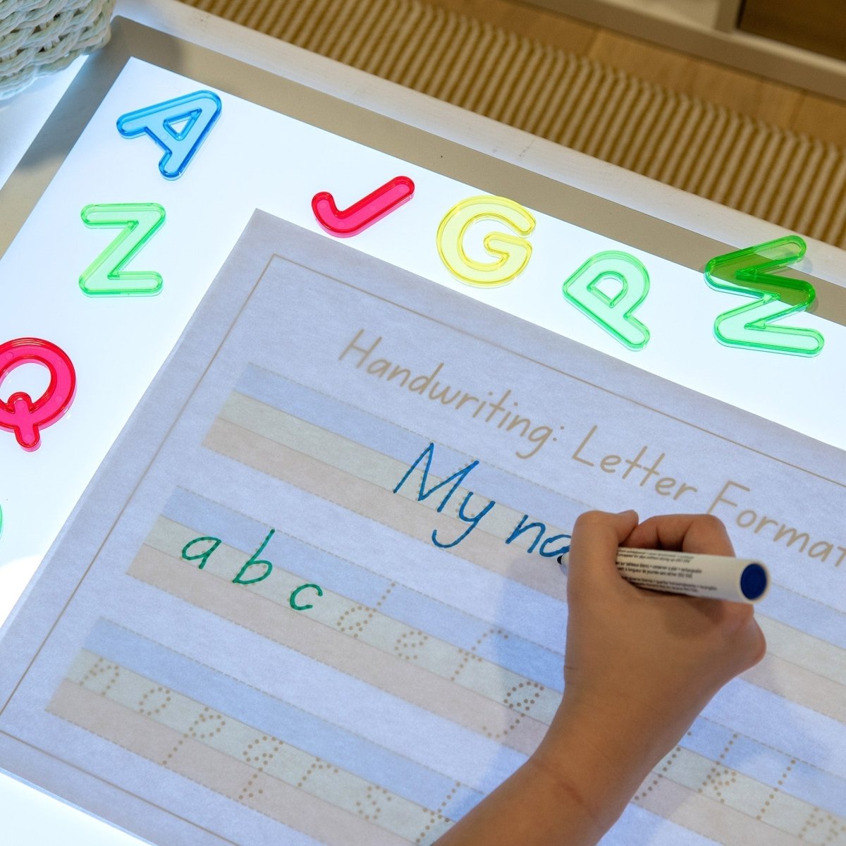 A3 Colour Changing Light Panel – for children, available at Learning Bugs UK