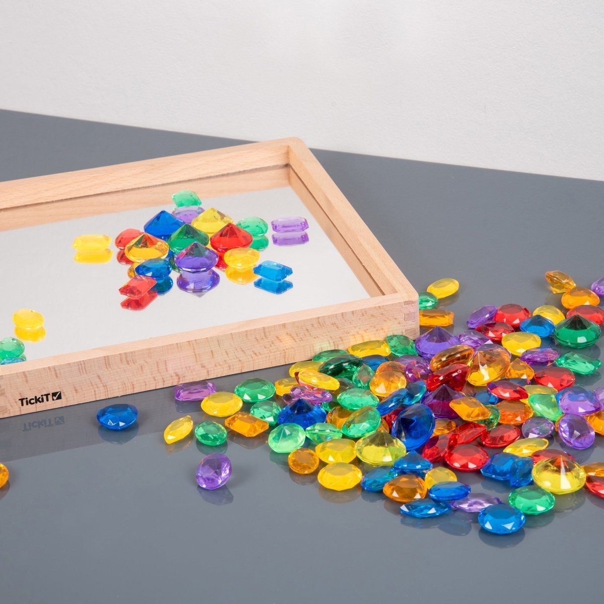 Translucent Colour Jewels - Pack of 144 – Baby Toys & Activity Equipment for children, available at Learning Bugs UK