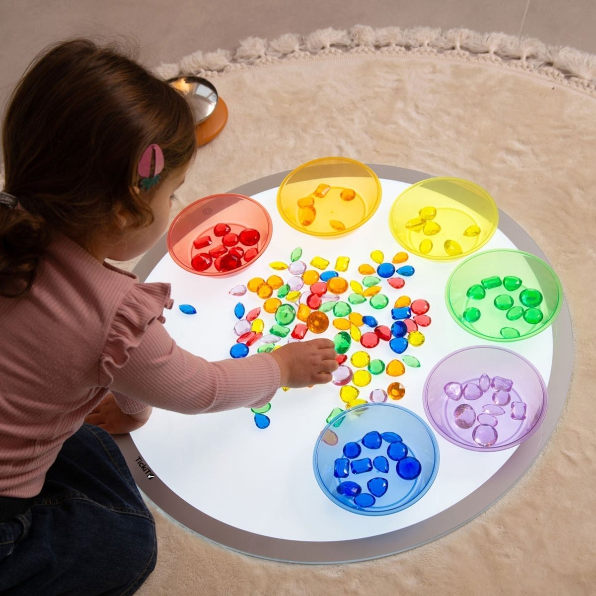 Translucent Colour Jewels - Pack of 144 – Baby Toys & Activity Equipment for children, available at Learning Bugs UK