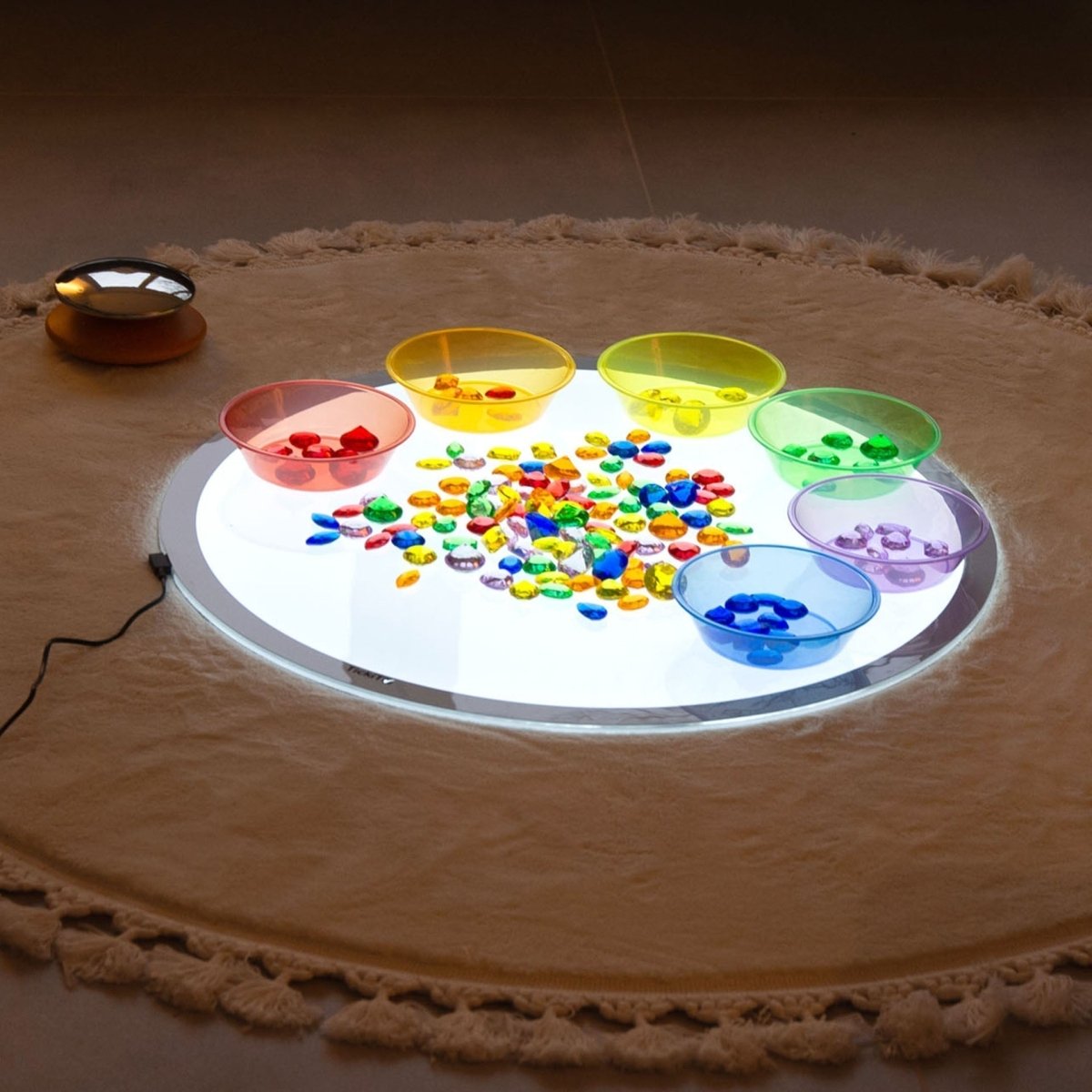 Translucent Colour Jewels - Pack of 144 – Baby Toys & Activity Equipment for children, available at Learning Bugs UK