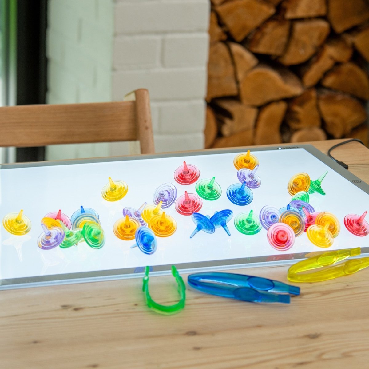 Translucent Colour Spinners - Pack of 36 – Baby Toys & Activity Equipment for children, available at Learning Bugs UK
