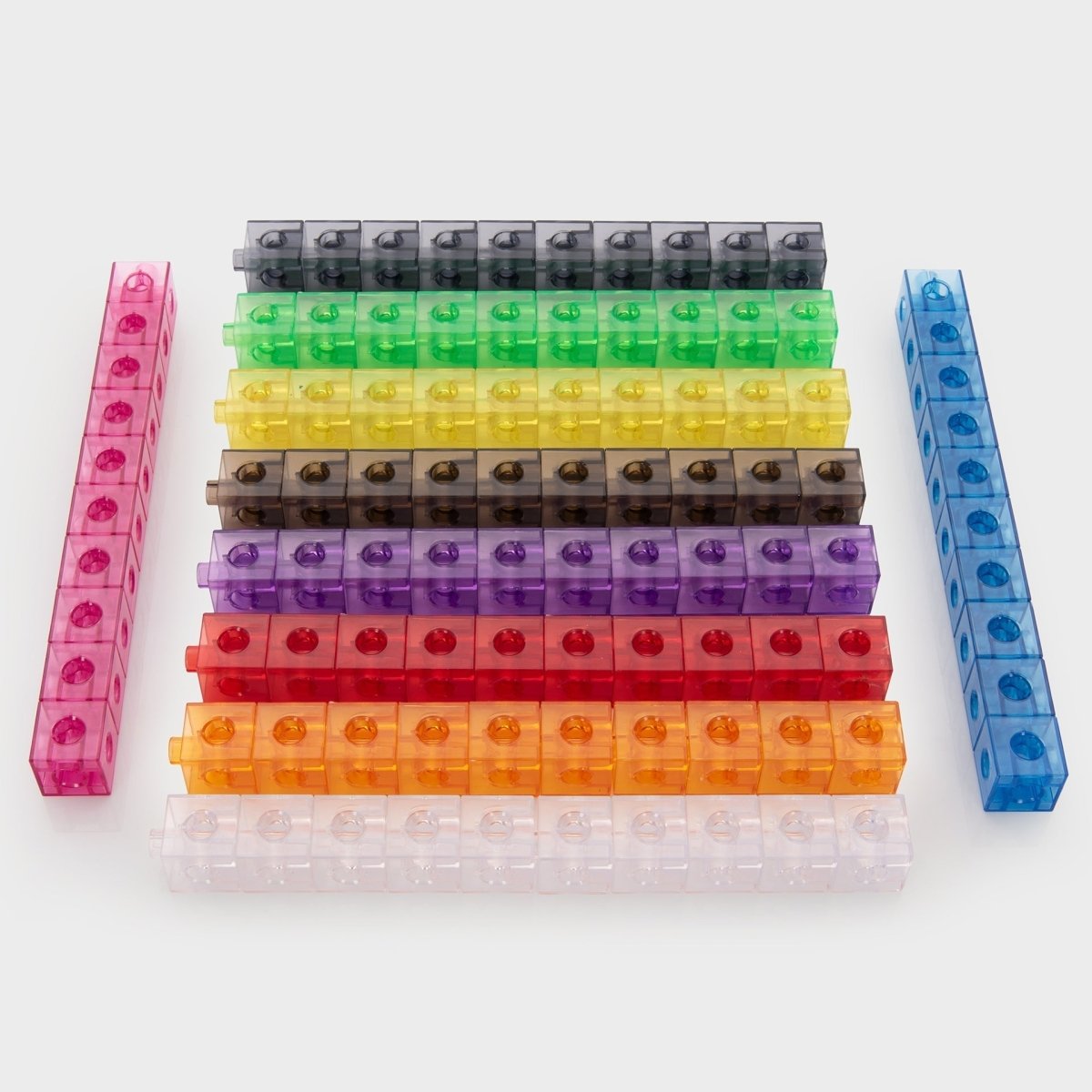 Translucent Colour Linking Cubes – for children, available at Learning Bugs UK