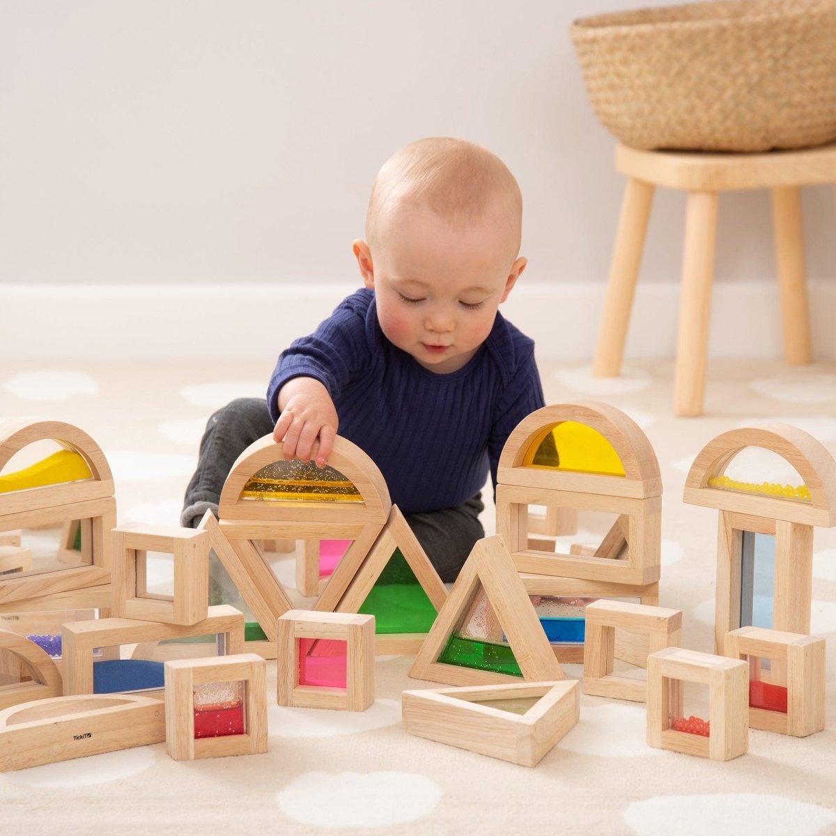 Large Mirror Blocks – Block Set - Mirror for children, available at Learning Bugs UK
