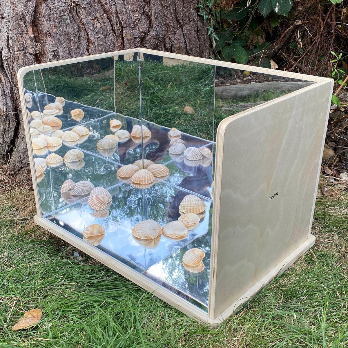 Wooden Exploratory Mirror – Baby Toys & Activity Equipment for children, available at Learning Bugs UK