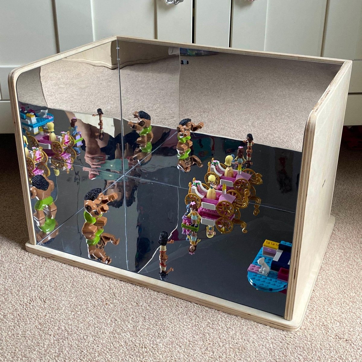 Wooden Exploratory Mirror – Baby Toys & Activity Equipment for children, available at Learning Bugs UK