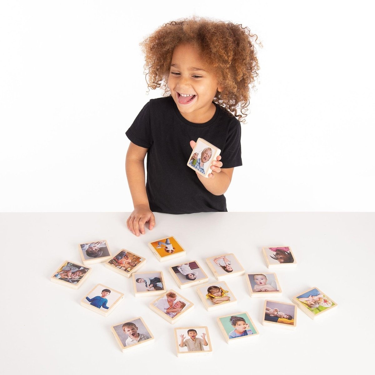 My Emotions Wooden Tiles – Baby Toys & Activity Equipment for children, available at Learning Bugs UK