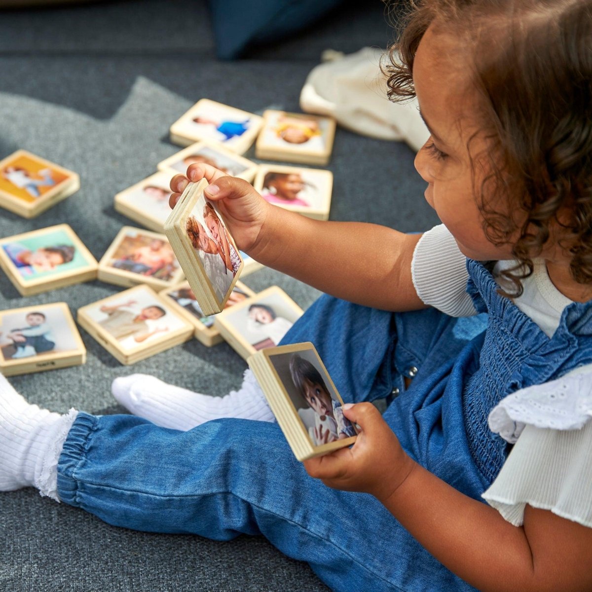 My Emotions Wooden Tiles – Baby Toys & Activity Equipment for children, available at Learning Bugs UK
