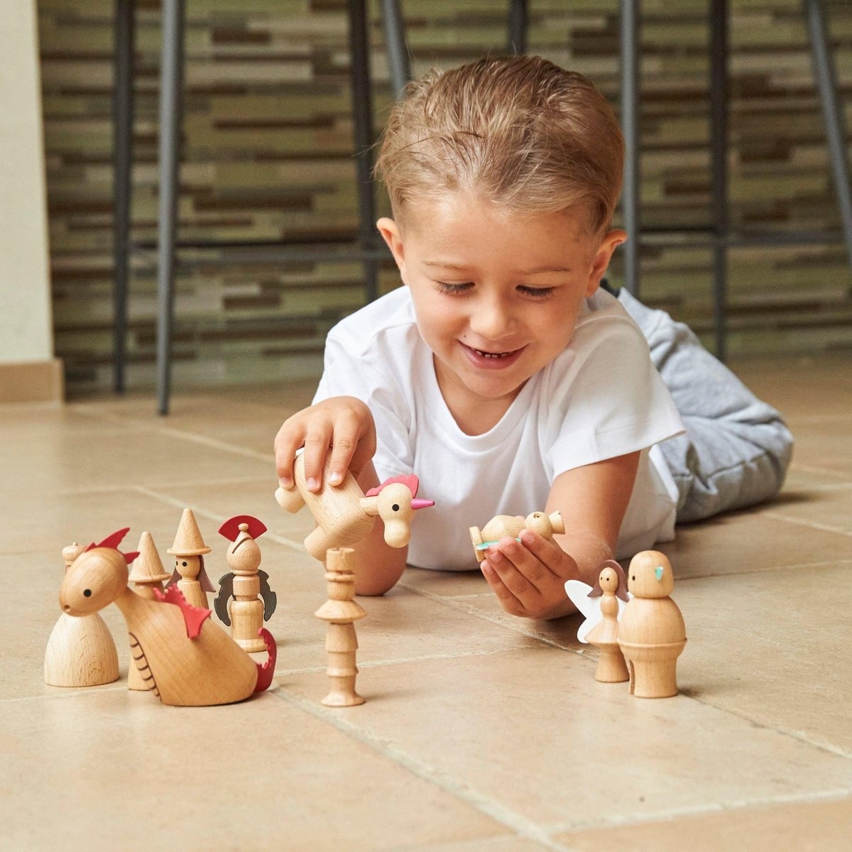 Wooden Enchanted Figures – Baby Toys & Activity Equipment for children, available at Learning Bugs UK