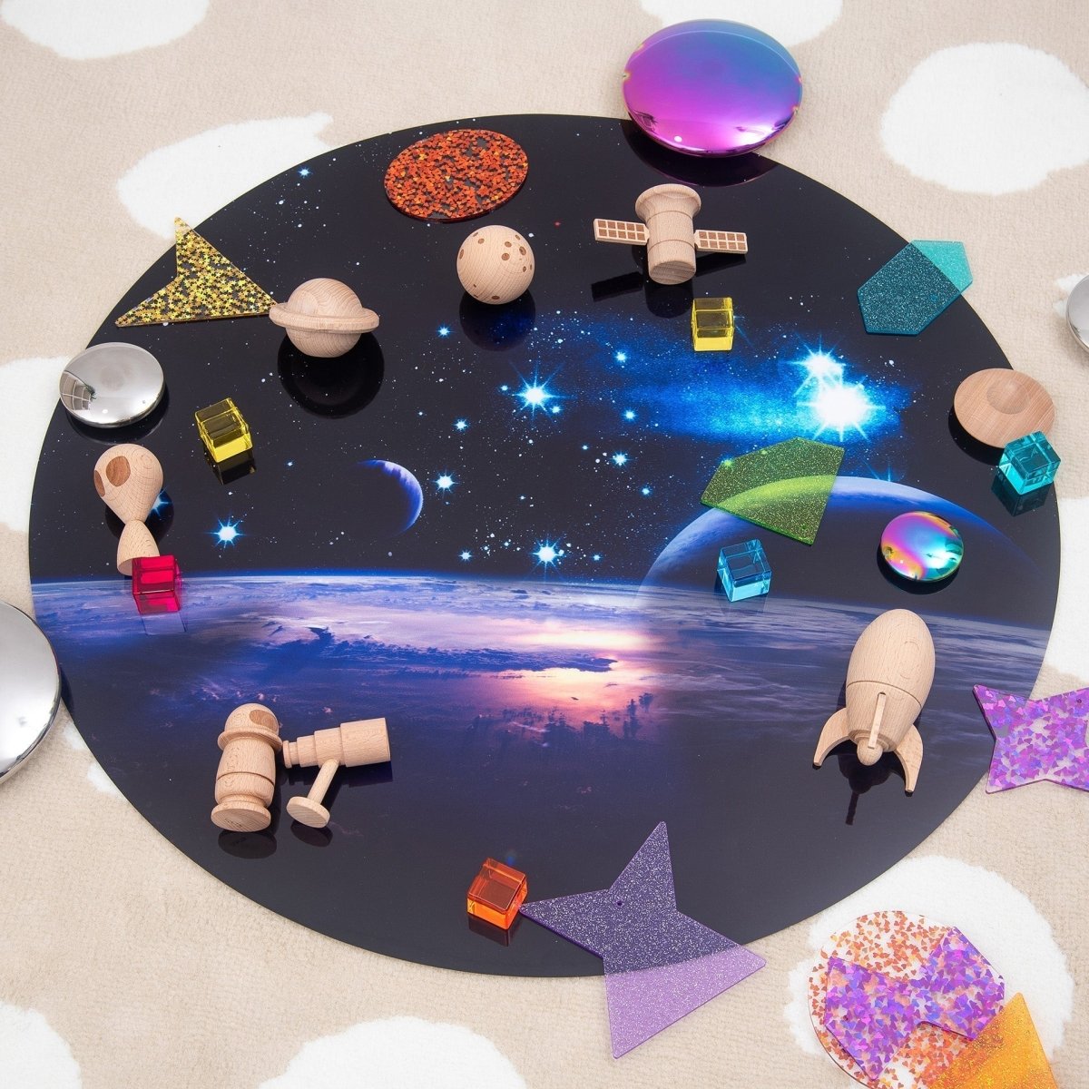 Space Discovery Play Mat – Baby Toys & Activity Equipment for children, available at Learning Bugs UK