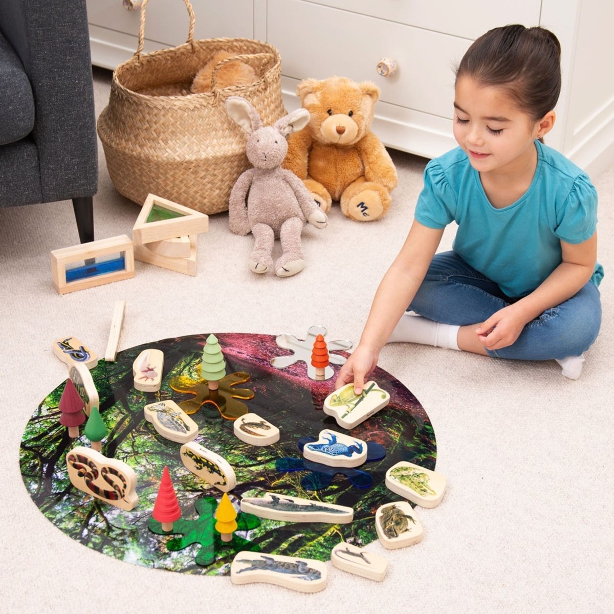 Wooden Reptile & Amphibian Blocks – Baby Toys & Activity Equipment for children, available at Learning Bugs UK