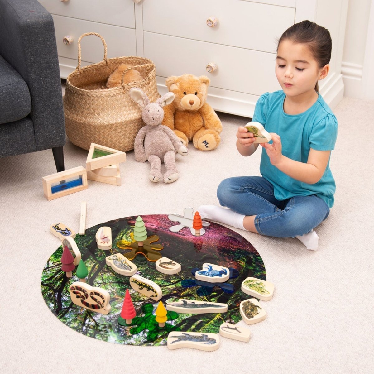 Wooden Reptile & Amphibian Blocks – Baby Toys & Activity Equipment for children, available at Learning Bugs UK
