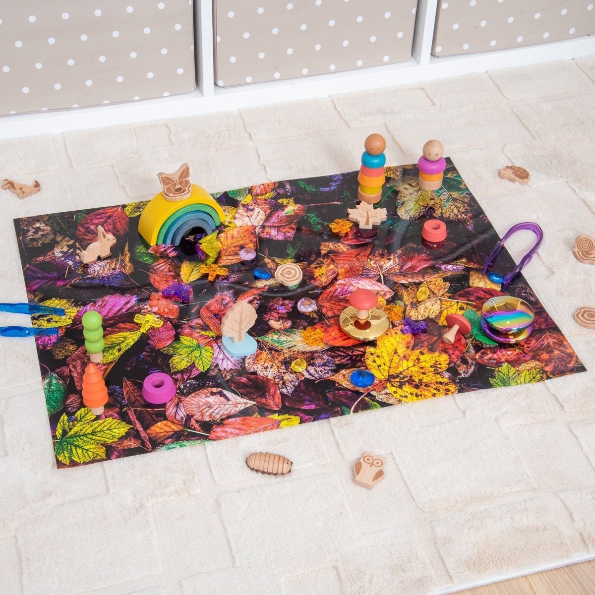 Autumn Leaves A2 Play Mat – Baby Toys & Activity Equipment for children, available at Learning Bugs UK