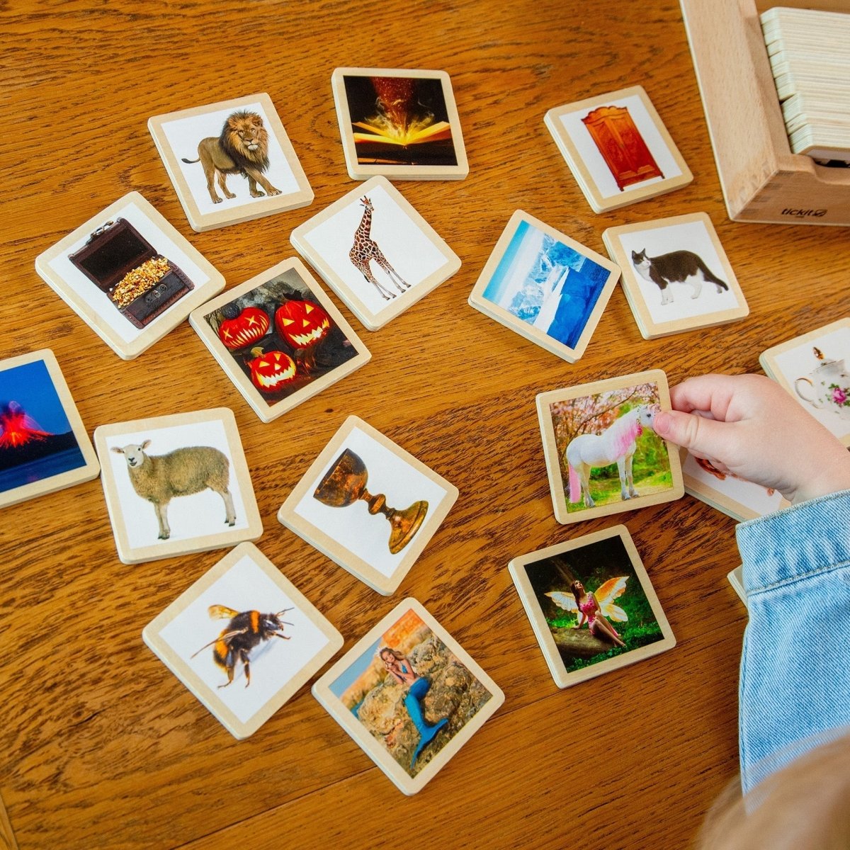 Wooden Story Tiles – Baby Toys & Activity Equipment for children, available at Learning Bugs UK
