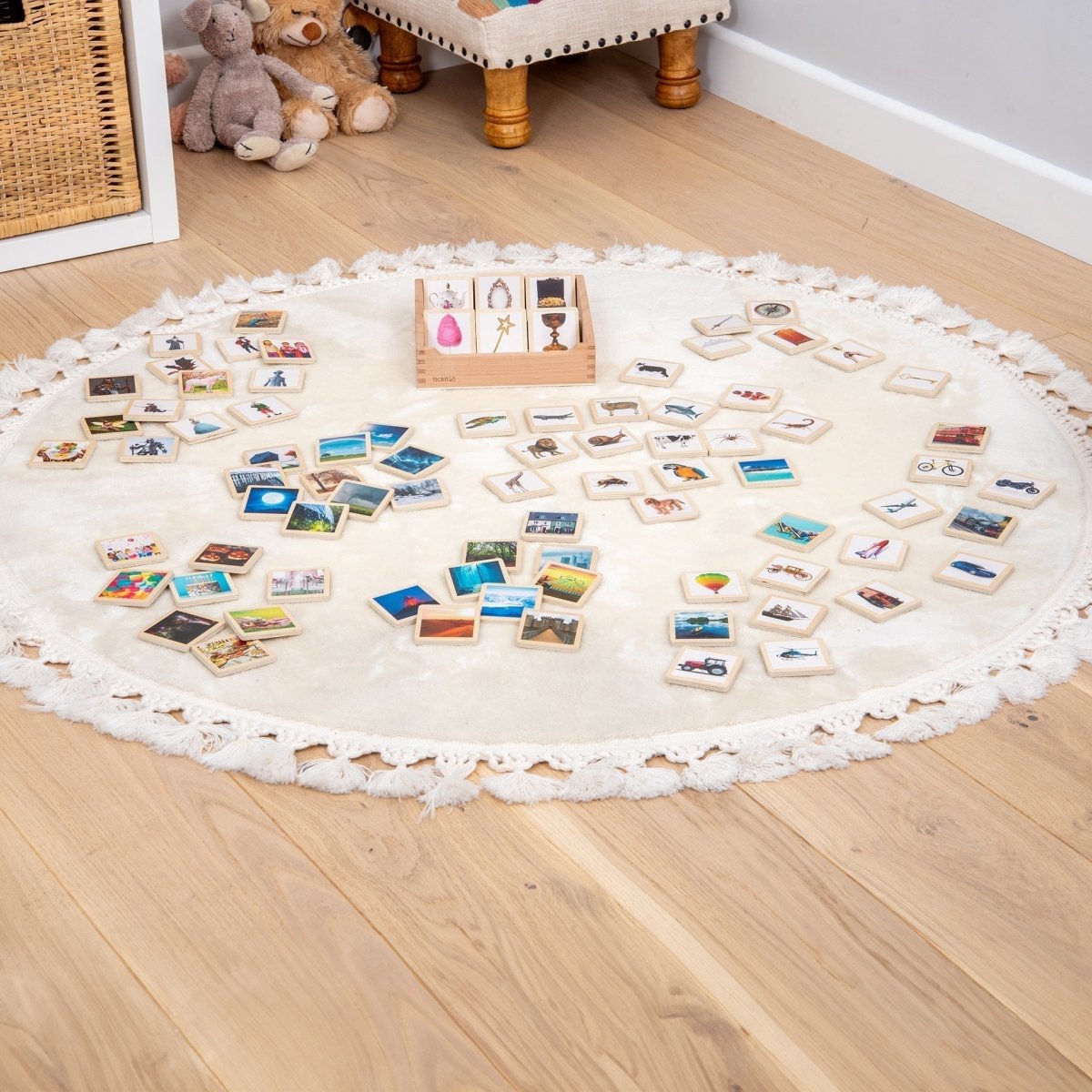 Wooden Story Tiles – Baby Toys & Activity Equipment for children, available at Learning Bugs UK