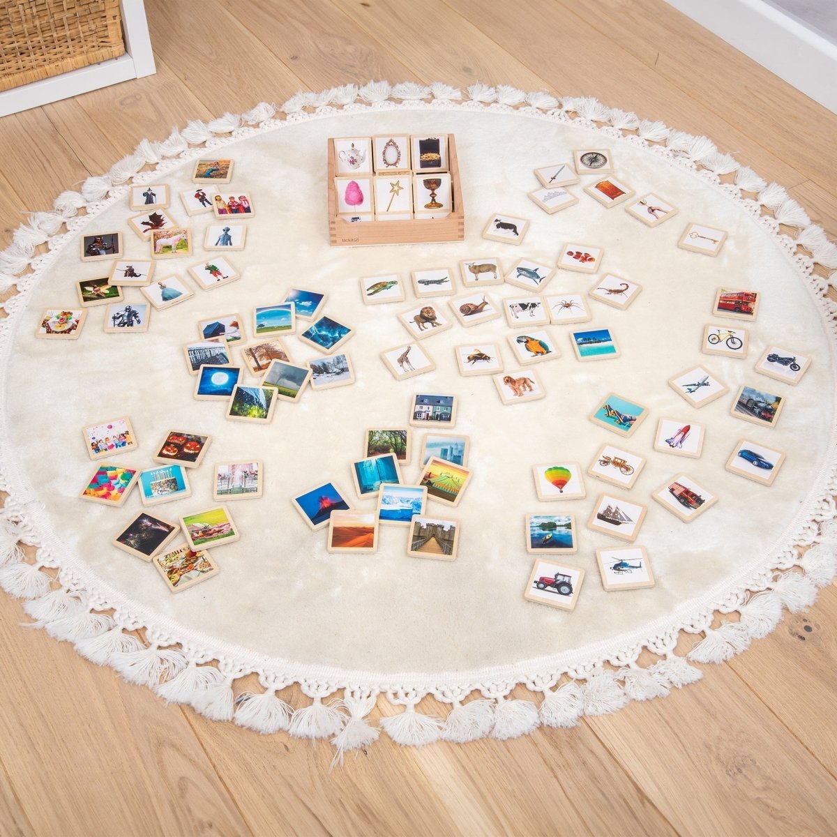 Wooden Story Tiles – Baby Toys & Activity Equipment for children, available at Learning Bugs UK