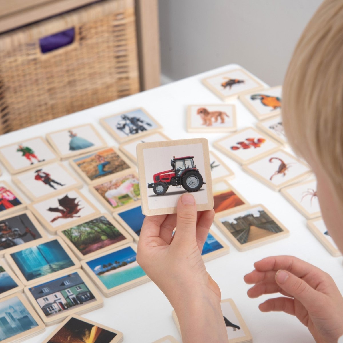 Wooden Story Tiles – Baby Toys & Activity Equipment for children, available at Learning Bugs UK