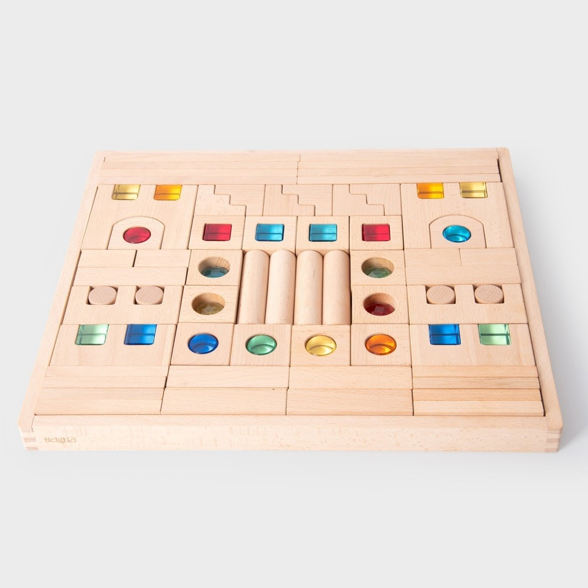 Wooden Building Gem Blocks Super Set – Baby Toys & Activity Equipment for children, available at Learning Bugs UK