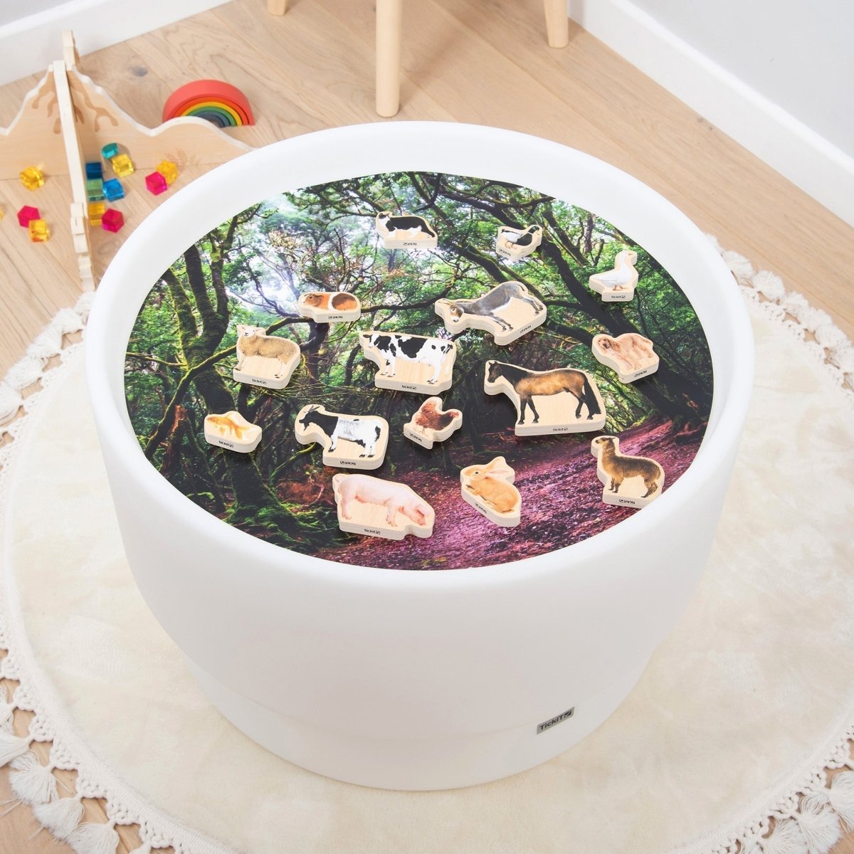 Wooden Domestic Animal Blocks – Baby Toys & Activity Equipment for children, available at Learning Bugs UK