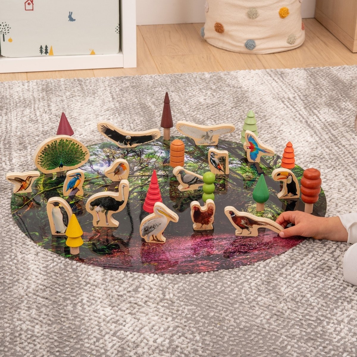 Wooden Bird Blocks – for children, available at Learning Bugs UK