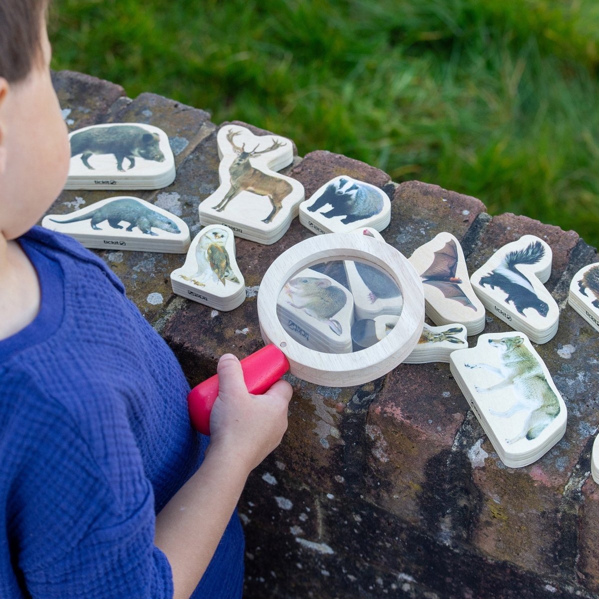 Wooden Forest Animal Blocks – for children, available at Learning Bugs UK