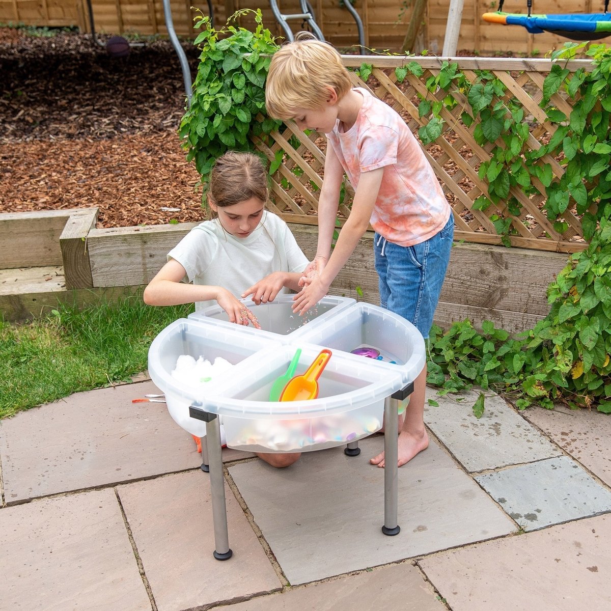 Discovery Quadrant Trays & Stand – for children, available at Learning Bugs UK