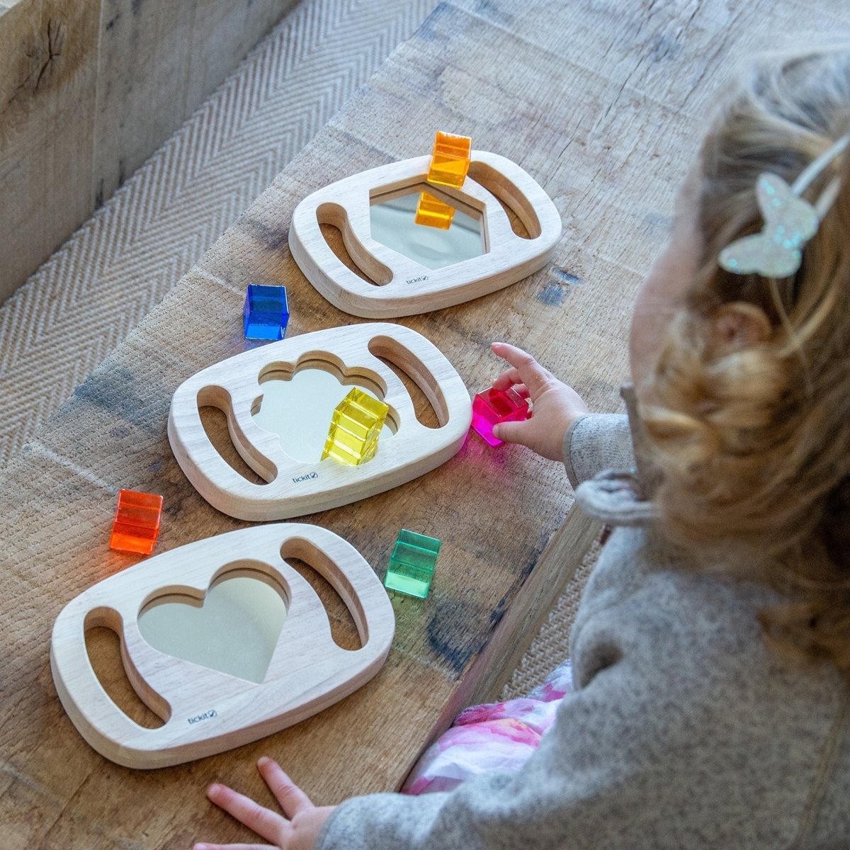 Easy Hold Shape Mirror Panels – Baby Toys & Activity Equipment for children, available at Learning Bugs UK