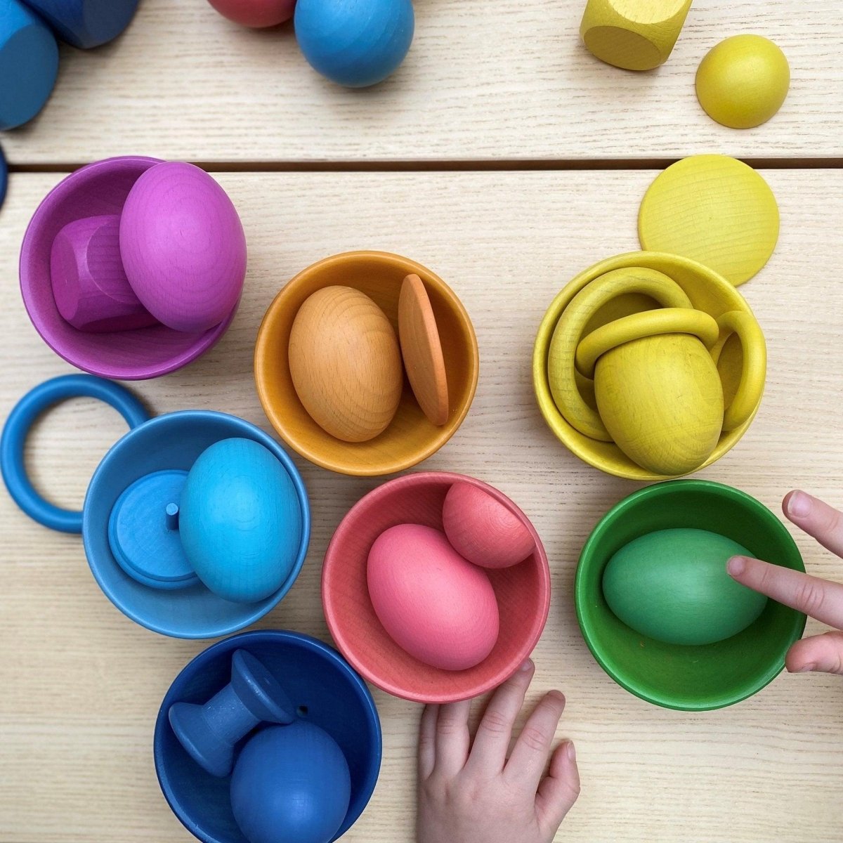 Rainbow Wooden Super Set – Baby Toys & Activity Equipment for children, available at Learning Bugs UK