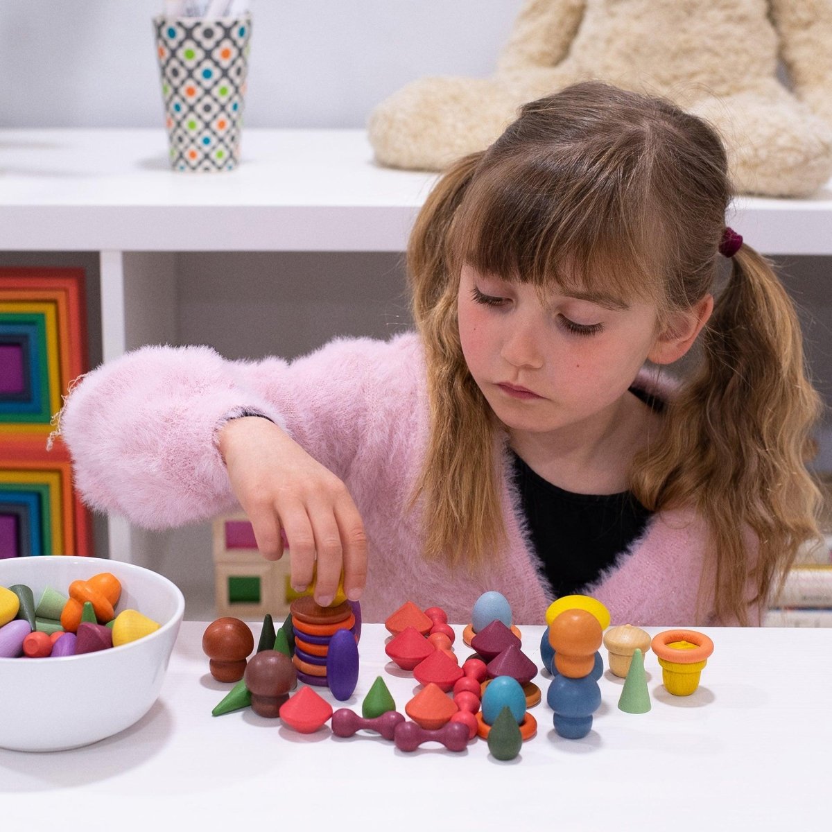 Wooden Treasures Starter Set – Baby Toys & Activity Equipment for children, available at Learning Bugs UK