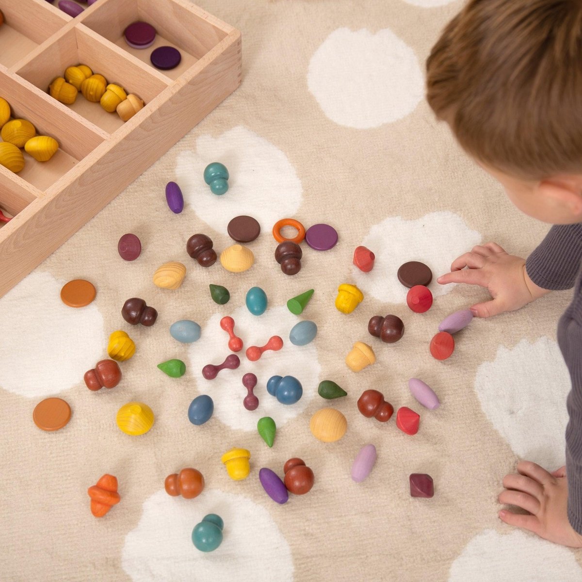 Wooden Treasures Starter Set – Baby Toys & Activity Equipment for children, available at Learning Bugs UK