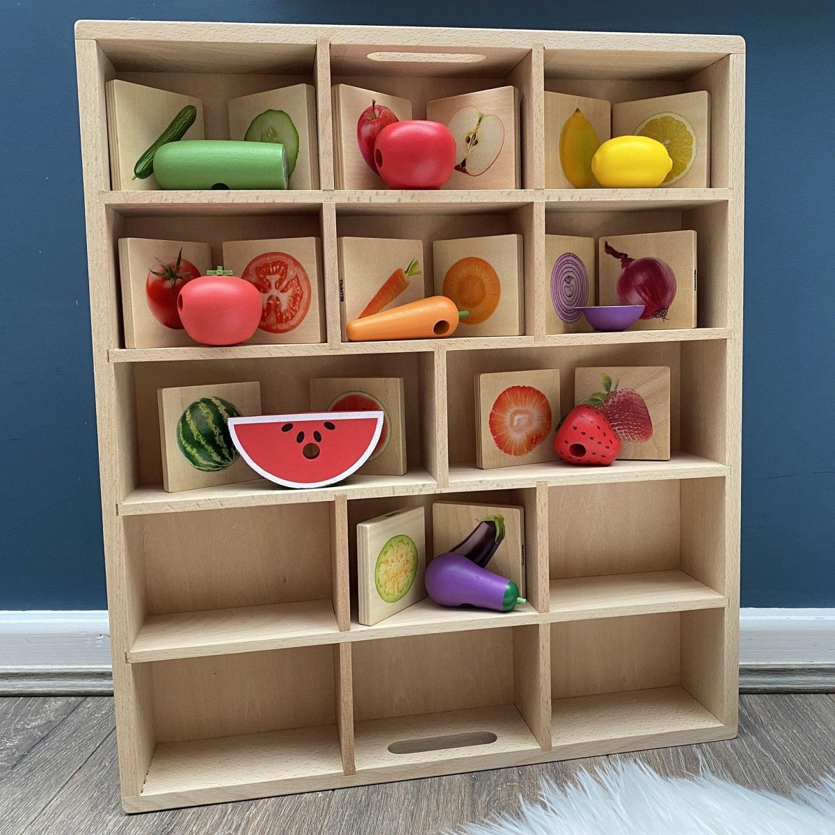 Wooden Sorting Tray - 14 way – Baby Toys & Activity Equipment for children, available at Learning Bugs UK