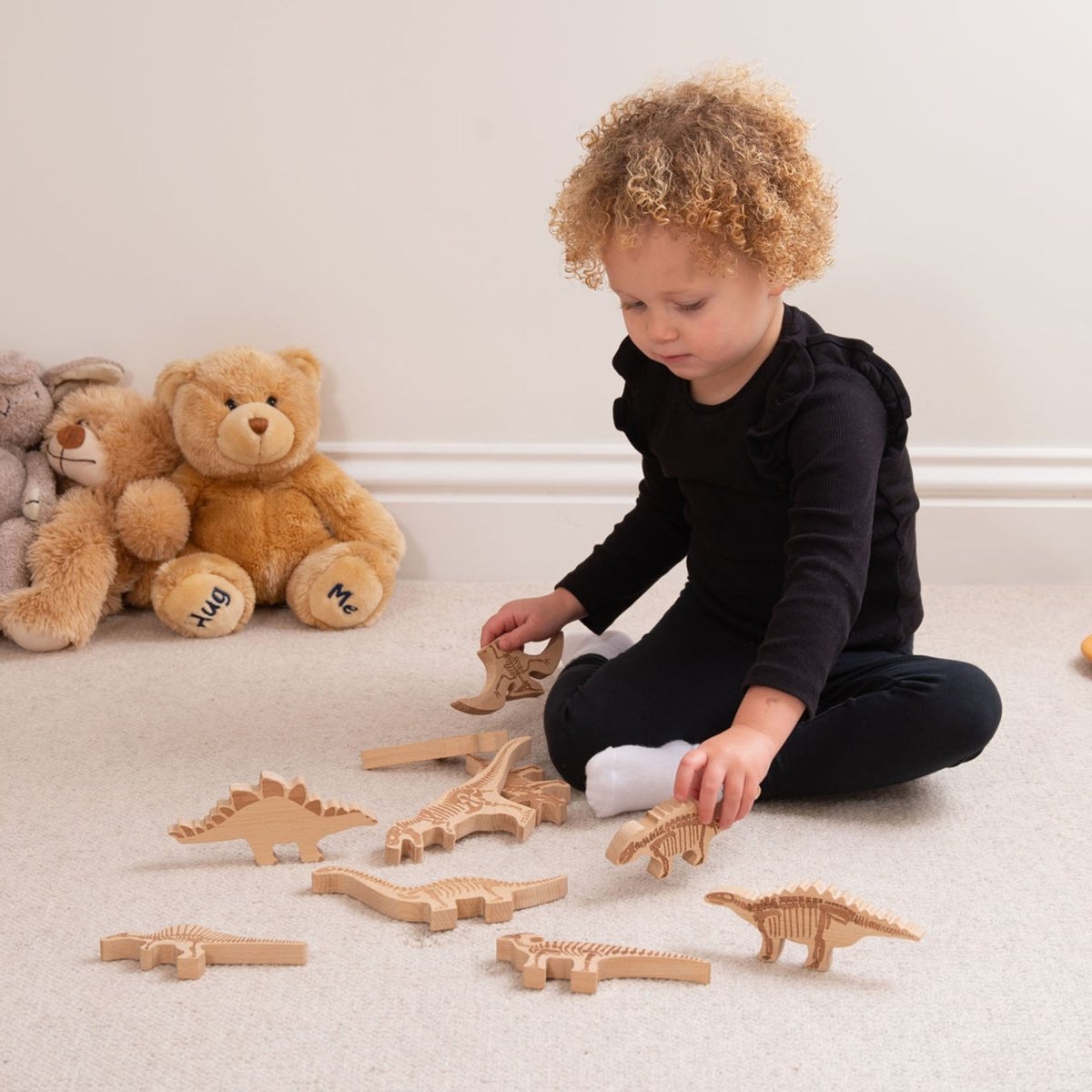Wooden Dinosaur Blocks – Baby Toys & Activity Equipment for children, available at Learning Bugs UK