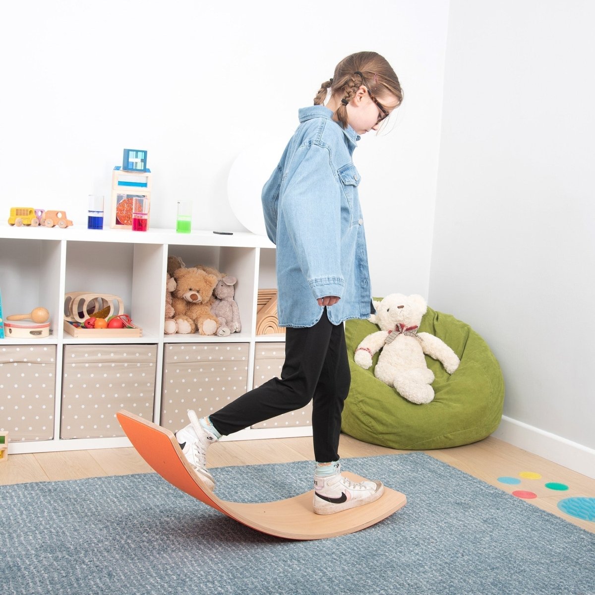 Wooden Balance Board – Baby Toys & Activity Equipment for children, available at Learning Bugs UK