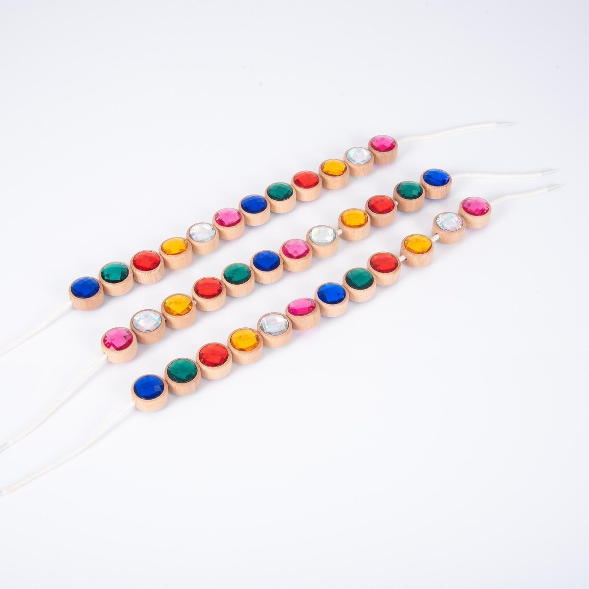 Wooden Lacing Jewels – Baby Toys & Activity Equipment for children, available at Learning Bugs UK