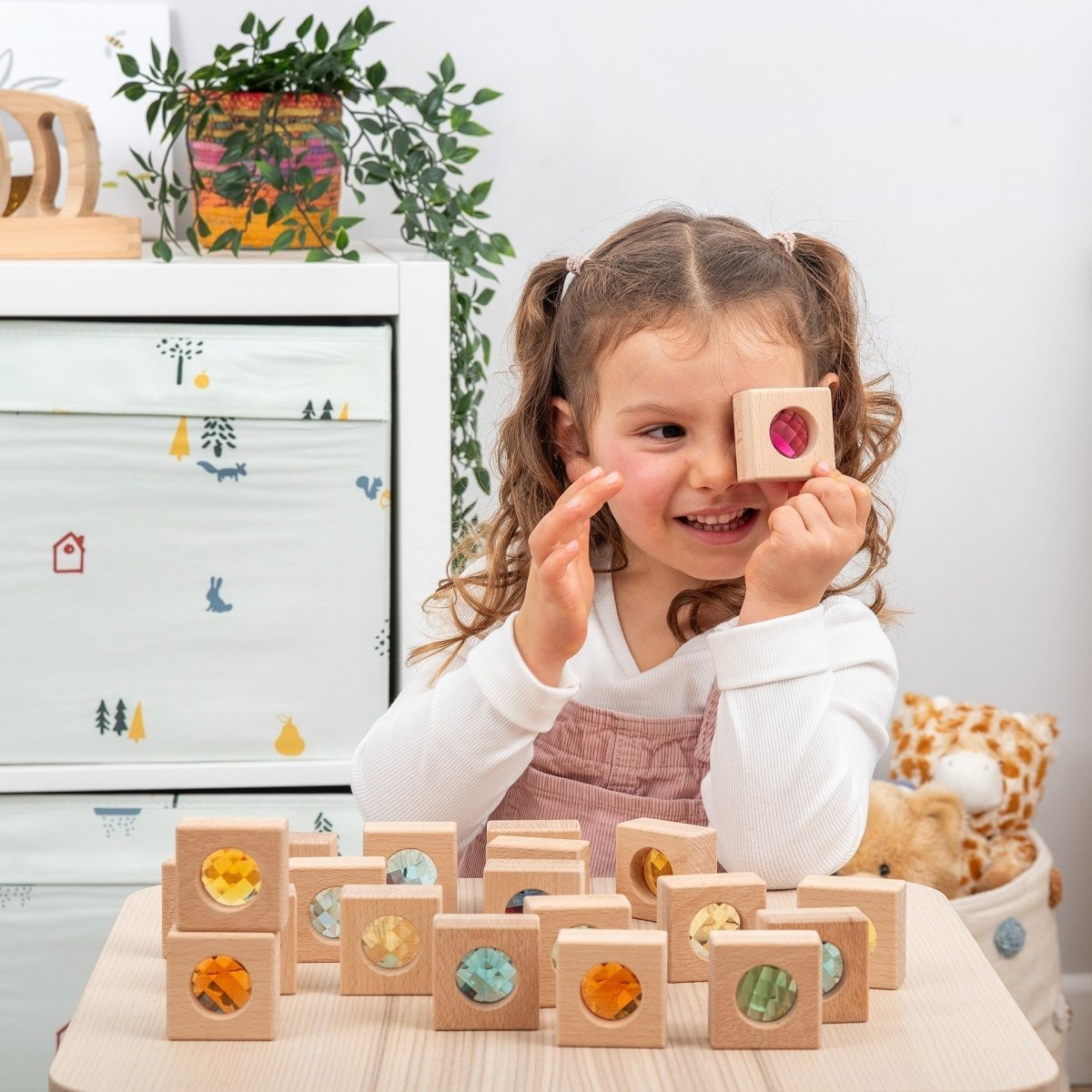 Wooden Kaleidoscope Blocks – Baby Toys & Activity Equipment for children, available at Learning Bugs UK