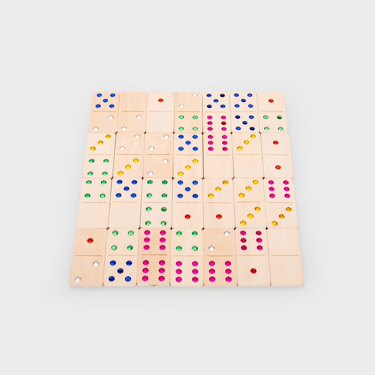 Wooden Jewel Dominoes – for children, available at Learning Bugs UK