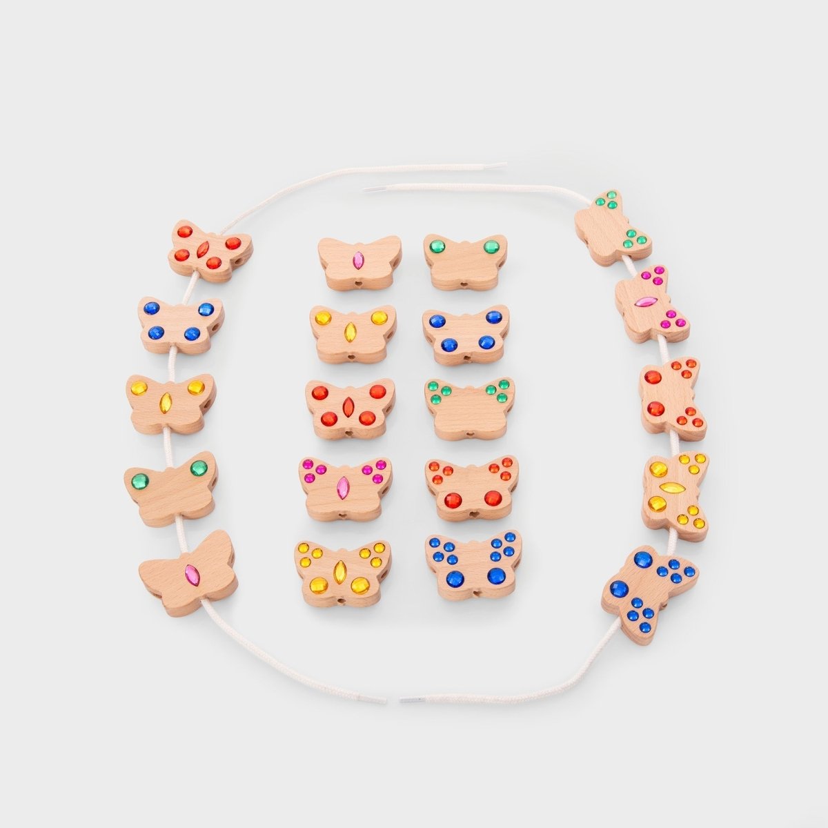 Butterfly Lacing Jewels – for children, available at Learning Bugs UK